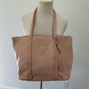 Vera Bradley Dusty Pink Leather Tote Bag